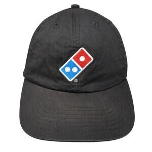 Domino's Gear Strapback Baseball Cap Black One Size Adjustable Embroidered